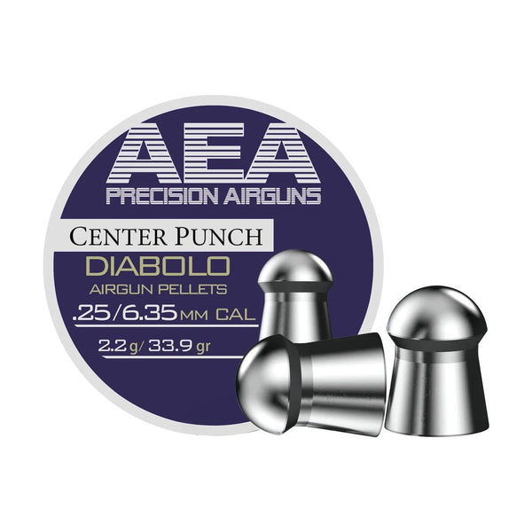 AEA Center Punch Diabolo Pellets .25 Cal / 6.35mm 33.9gr - 300ct