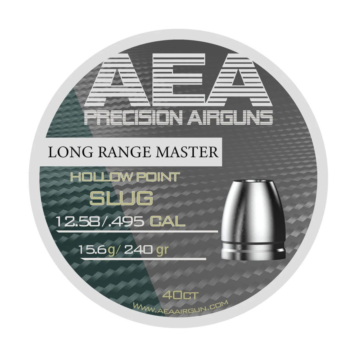 AEA Long Range Master Hollow Point Slugs .50/.495 Cal 240gr - 40ct