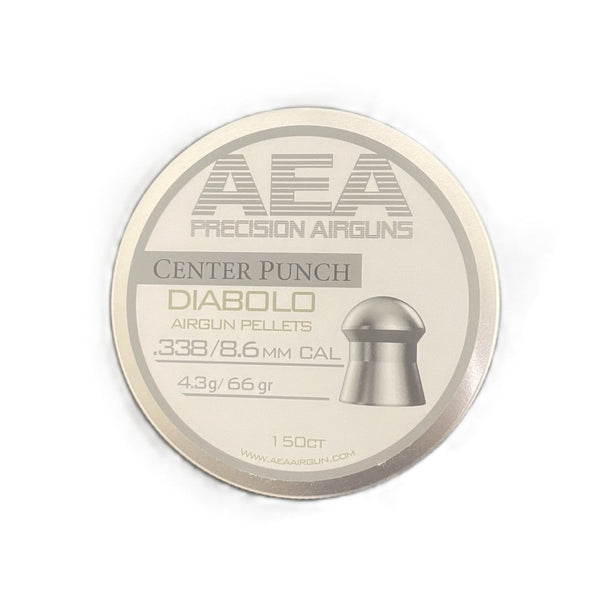 AEA Center Punch Diabolo Pellets .338 Cal / 8.6mm 66gr - 150ct