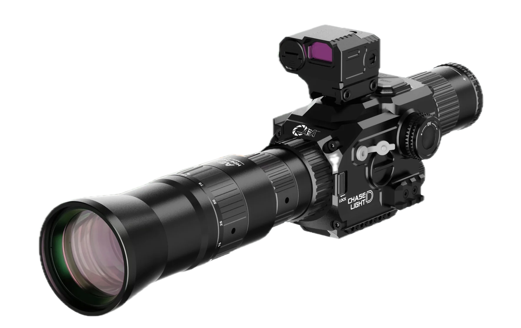 AEA Optic CHASE LIGHT D electronic optic, extracted from supplied product artwork