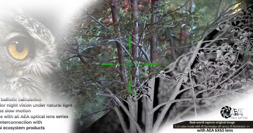 CHASE LIGHT N real-world full-color and IR illuminator comparison