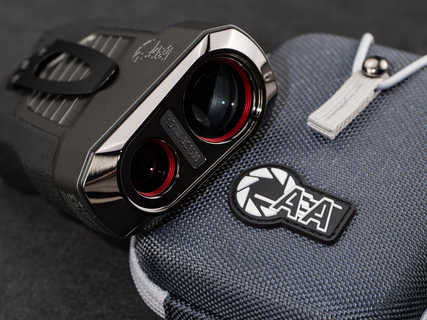 AEA HD7W-BC1500 front optics photographed alongside an AEA carrying pouch